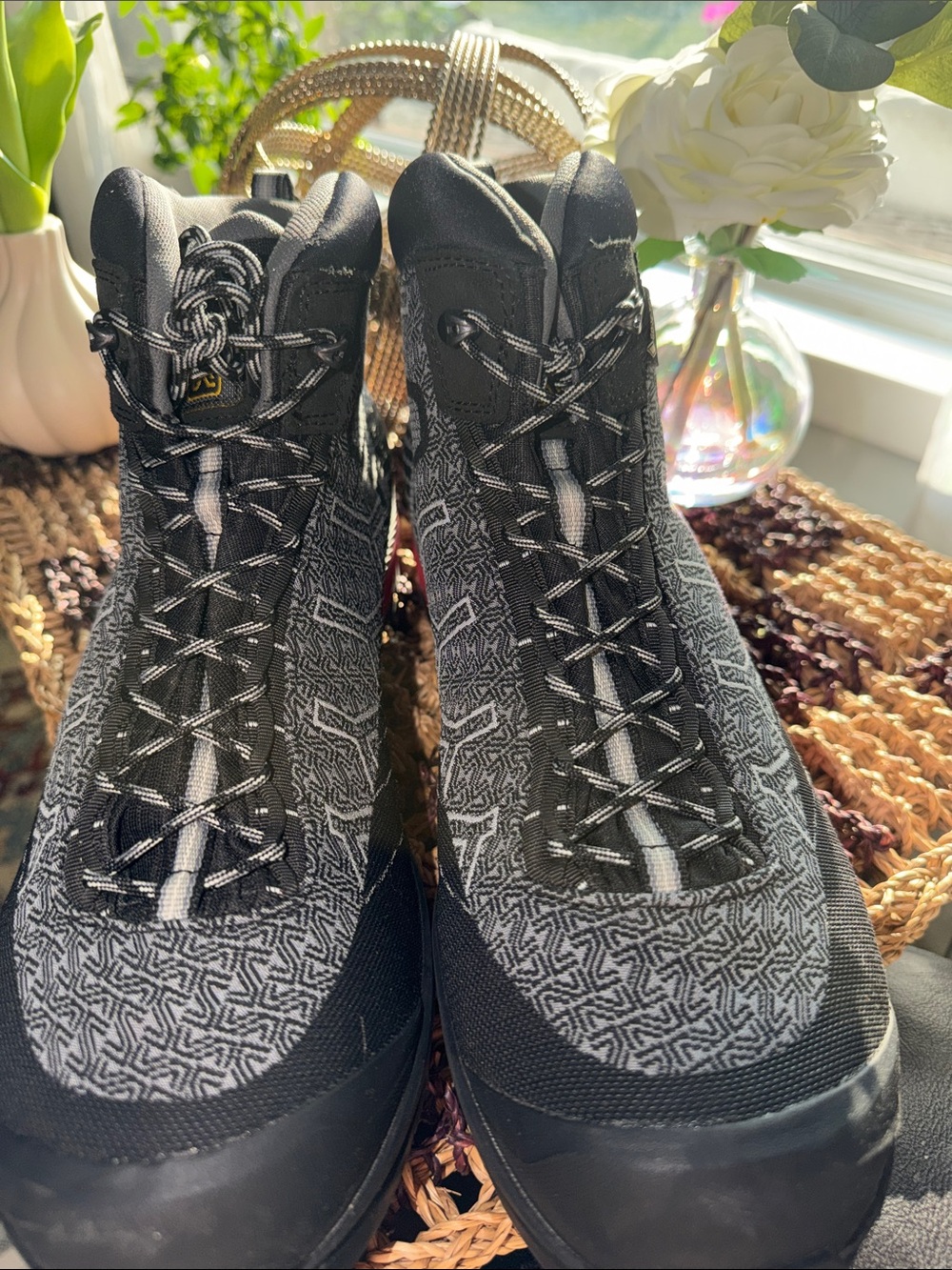 NEW Asolo Falcon Evo Jacquard GV Gore-Tex Hiking Boots Men's 10.5 Vibram Waterpr - Picture 2 of 10